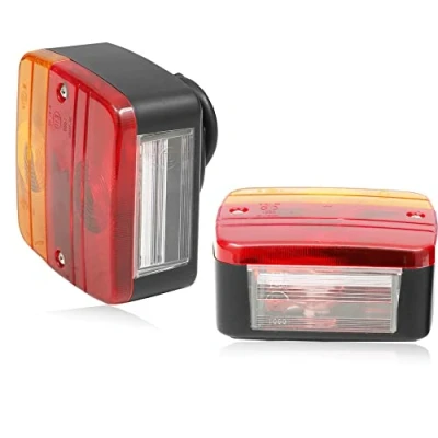 Afbeelding van DARKGUARD Achterlichten voor aanhangers, lamp 12 V, 2 stuks, achterlicht, aanhanger, links, licht, waterdicht, vrachtwagen, caravan, motorfiets, E Mark