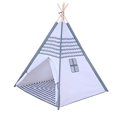 Afbeelding van knorr toys 55907 tipi zigzag, wit, grijs