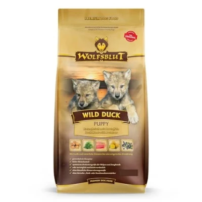 Afbeelding van Wolfsblut Wild Duck Puppy 15 kg eend droogvoer hondenvoer graanvrij