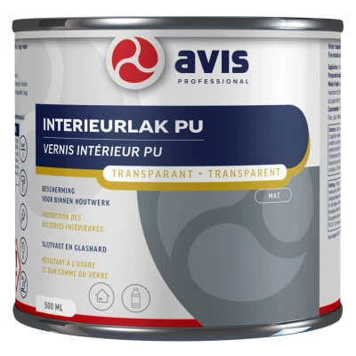 Afbeelding van Avis Polyurethane Mat 0,5 liter Blanke lak &amp; Beits