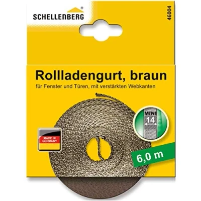 Afbeelding van Schellenberg rolluikgordel 6 m bruin