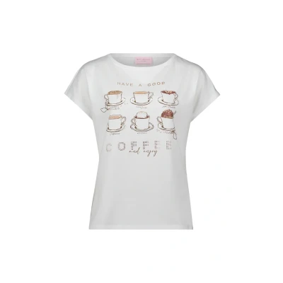 Afbeelding van Betty Barclay Casual Tshirt print, Dames, Maat: 42, Patch white camel
