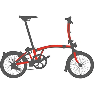 Afbeelding van Bikeshield frame bescherming Brompton Fullpack glossy voor vouwfiets protectie sticker fiets folie