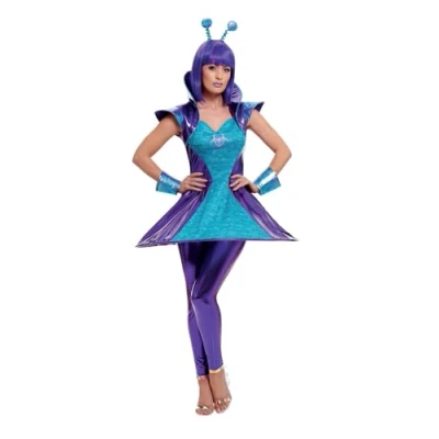Afbeelding van Alien Lady Costume, Multi Coloured (S)