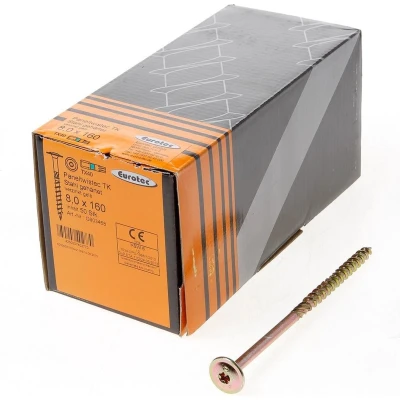 Afbeelding van Tellerkopschroeven geel verzinkt 8x160 torx 50 stuks