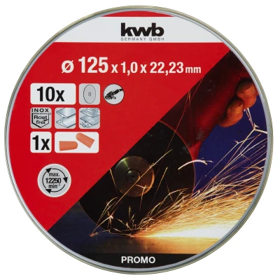 Afbeelding van KWB Doorslijpschijf DUN 125 x 1,0 22,23 mm 10 stuks