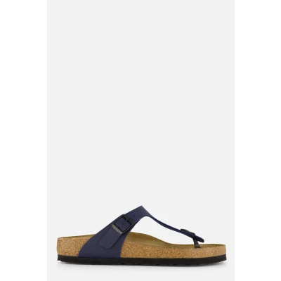 Afbeelding van Slipper Birkenstock Unisex Gizeh Birko Flor Blue Regular Schoenmaat 42