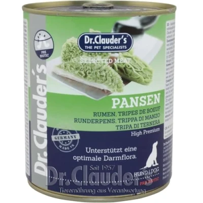 Afbeelding van Dr.Clauder&#039;s Selected Meat Hondenvoer Pens 800 g