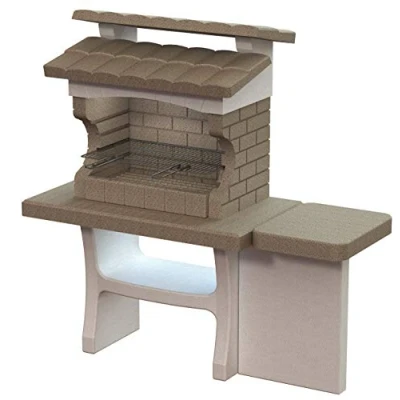 Afbeelding van Sarom Fuoco Betonnen barbecue Luxor 159 x 72 161,5 cm
