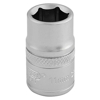 Afbeelding van Draper 16536 3/8 inch vierkante aandrijving 6 punt metrische socket, 11mm grootte