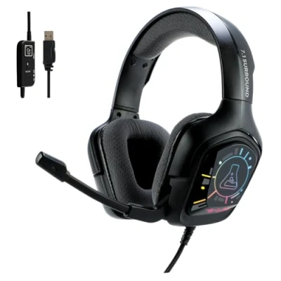 Afbeelding van Bekabelde gamingheadset The G Lab KORP COBALT 7.1 surround sound USB RGB