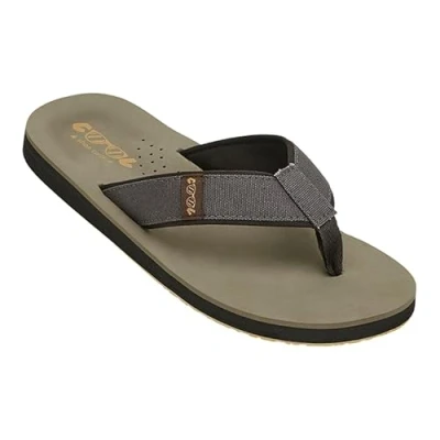 Afbeelding van COOL shoe corp. Slippers LOG Comfortabel, Kaki, 45 EU