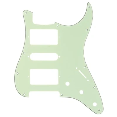 Afbeelding van Musiclily Pro HSH 11 Schroefgaten Strat Gitaar Slagplaat voor Fender American/Mexican Standard Stratocaster Moderne Stijl, 3 laags Mintgroen