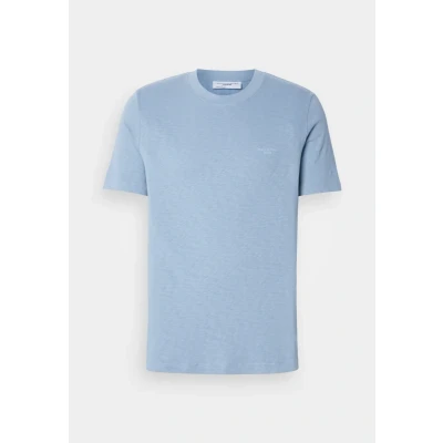 Afbeelding van Marc O&#039;Polo Denim Short Sleeve LOGO Print Regular FIT Tshirt basic, Heren, Maat: Medium, Light blue