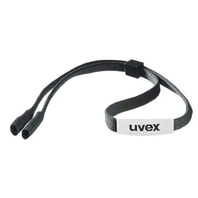 Afbeelding van Uvex Eyewear Strap Brillenkoord verstelbaar antislip voor sportbril zonnebril leesbril bril veiligheidsbril, 1x zwart wit