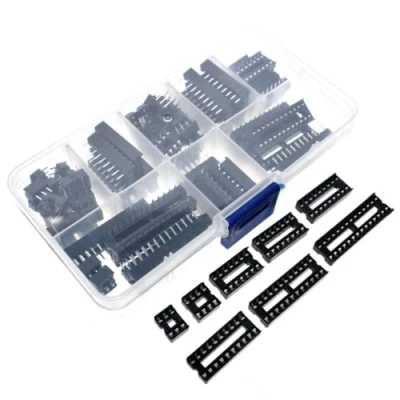 Afbeelding van Fasizi 66 stks DIP IC Sockets Adapter Soldeer Type Socket Kit 6/8/14/16/18/20/24/28 Pins