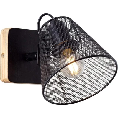 Afbeelding van Brilliant 40110/76 1 Spots Wandlamp Metaal/Hout