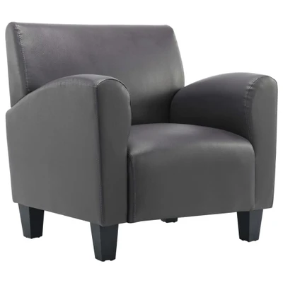 Afbeelding van vidaXL Fauteuil kunstleer grijs