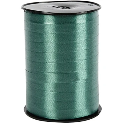 Afbeelding van Creotime Cadeaulint Glanzend 250 M X 10 Mm Donkergroen