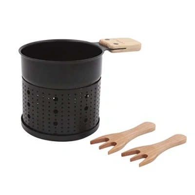 Afbeelding van COOKUT Lumi Fondue chocolade met kaars Bereid Een heerlijk, verbluffend dessert in minder dan 5 minuten 1 apparaat voor 3 personen chocoladefondue zonder elektriciteit