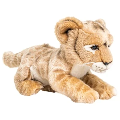 Afbeelding van Uni Toys Leeuwenbaby 22 cm (lengte) pluche leeuw, wild dier dier, knuffeldier