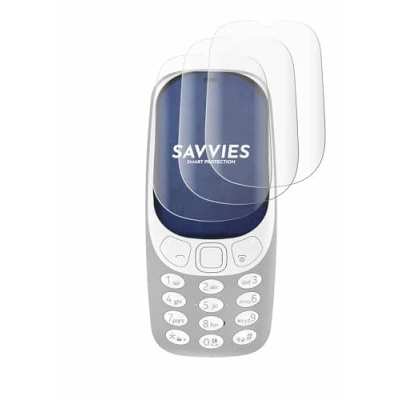 Afbeelding van Savvies Screenprotector voor Nokia 3310 (2017) Folie Beschermfolie transparant volledig dekking (4 Stuks)