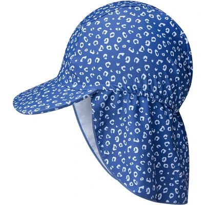 Afbeelding van Swim Essentials UV Zonnepetje Baby Blauw Panterprint 2 4 jaar