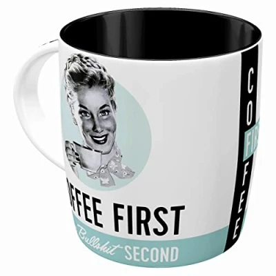 Afbeelding van Koffiemok Coffee First Your Bullshit Second