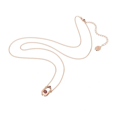 Afbeelding van Swarovski Dames Hanger Metaal Roségoudkleurig