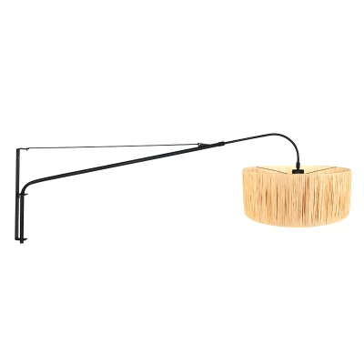 Afbeelding van Steinhauer wandlamp Elegant classy zwart 3700ZW