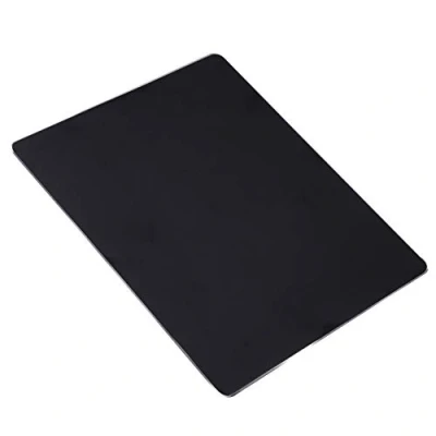 Afbeelding van MengH SHOP Muismat van aluminium en metaal, dun hard, waterdicht, dubbelzijdig, voor laptop, computer pc, 220 x 180 2 mm, zwart