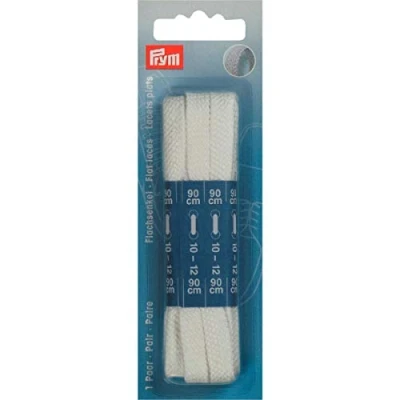 Afbeelding van Veters 90 cm / wit plat