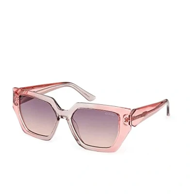 Afbeelding van Guess IN Iniettato PER Zonnebril, Dames, Maat: One Size, Rosa viola sfumato specchiato