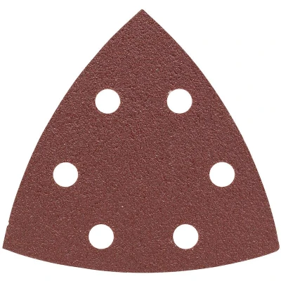 Afbeelding van Bosch Accessories 2607019489 Deltaschuurpapier Met klittenband, Geperforeerd Korrelgrootte 80 Hoekmaat 93 mm 25 stuk(s)
