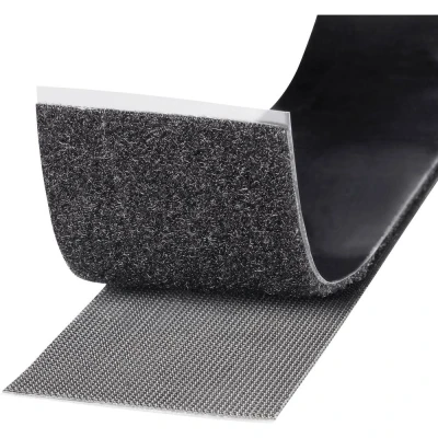 Afbeelding van TOOLCRAFT KL50X1000C Klittenband Om vast te plakken Haak en lusdeel, Extra sterk (l x b) 1000 mm 50 Zwart 1 m
