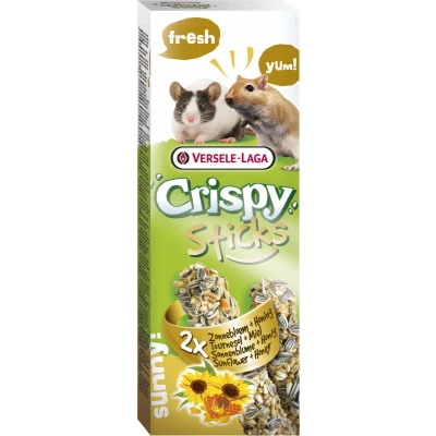 Afbeelding van Versele Laga Crispy Sticks Gerbil&amp;Muis Zonnebloem Knaagdiersnack Natuur 2x55 g