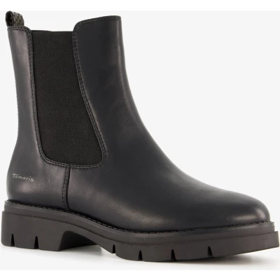 Afbeelding van Tamaris dames chelsea boots zwart Maat 37