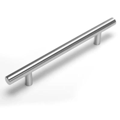 Afbeelding van 10 stuks keukengrepen, kast, lade, deurgreep, stanggreep, LS201BSS128, boorgatafstand 128 mm, roestvrij staal, keukenkast, meubelgrepen, kledingkast, trekgrepen
