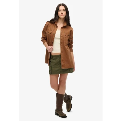 Afbeelding van Superdry Overhemdblouse, Dames, Maat: XL, Denim co tobacco brown