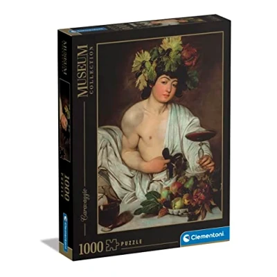 Afbeelding van Clementoni Museum Collection Caravaggio, Bacchus 1000 stuks voor volwassenen, kunst, puzzelschilderijen, beroemde schilderijen, Made in Italy, meerkleurig, 39765