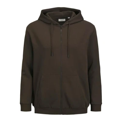 Afbeelding van JACK&amp;JONES PLUS JJEBRADLEY SWEAT ZIP HOOD NOOS PLS Heren Vest Maat EU3XL US1XL