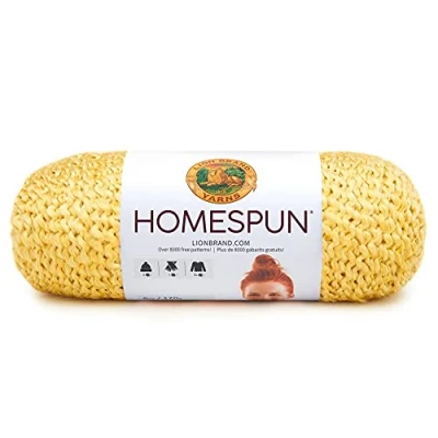 Afbeelding van Lion Brand Yarn Company garen, goudkleurig