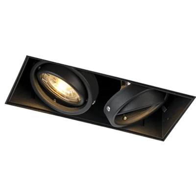 Afbeelding van QAZQA Trimless inbouwspot GU10 Oneon 2 Zwart