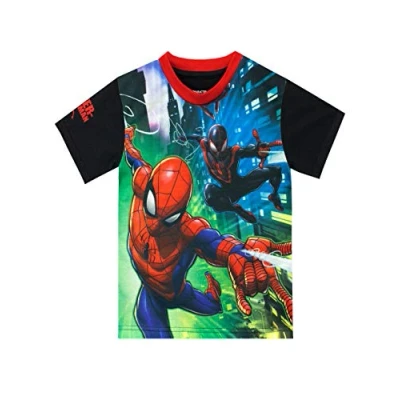 Afbeelding van Marvel Jongens Spiderman T shirt, Meerkleurig, 8 9 jaar