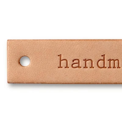 Afbeelding van Prym Label leer handmade rechthoek