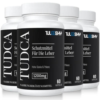 Afbeelding van TUDCA Capsules Een galzoutsupplement voor de lever 1200mg per portie, 240 Glutenvrij en Non GMO (Pack of 4)