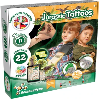 Afbeelding van Science4you Jurassic Tattoos Glow in the Dark