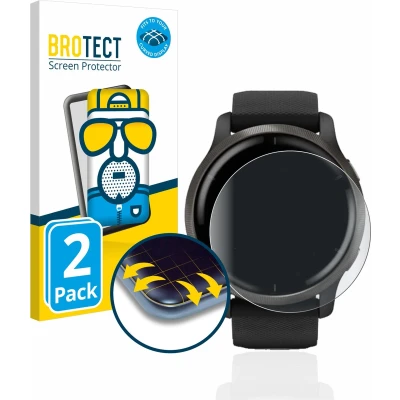 Afbeelding van BROTECT Full Cover Antireflecterende Screen Protector voor Garmin Venu 2 (2 Stuks) Schermbeschermer, Anti Glare Protector, Mat
