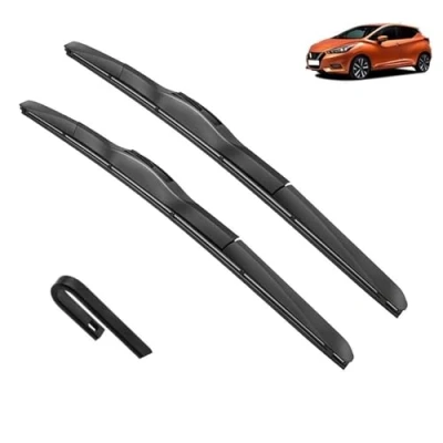Afbeelding van Voertuigwisser Ruitenwisserbladen Set Kit for Nissan Micra K14 Maart 2016 2022 Voorruit Borstels Cutter Window 26 &quot;14&quot; Accessoires Ruitenwisser voor alle weersomstandigheden (Color : Front