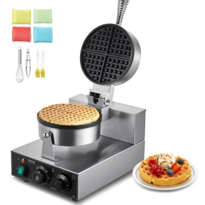 Afbeelding van VEVOR Commercieel Wafelijzer 1230W 4 Waaiervormige Wafels